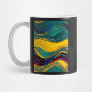 Rainbows Everywhere! Colorful abstract pattern #10 Mug